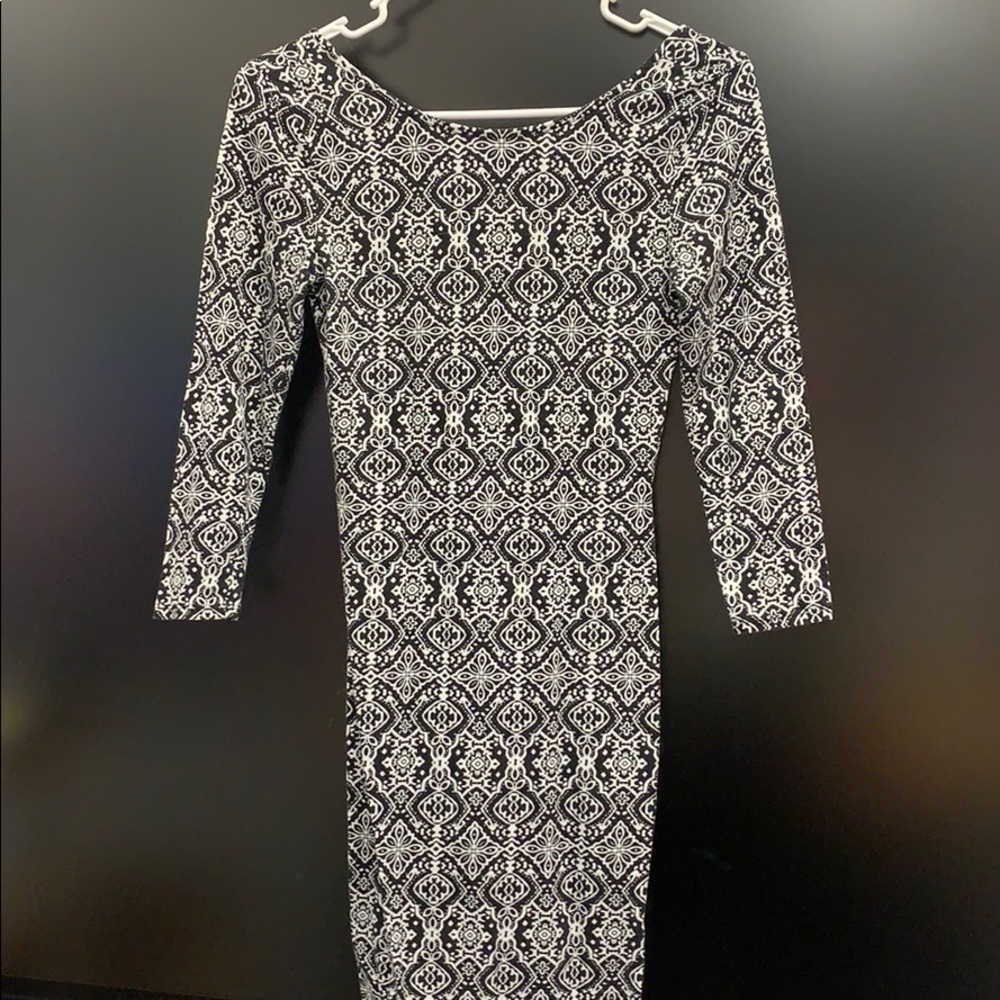 Low back body con dress